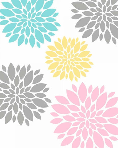 Flowers Black Ornate Wood Framed Art Print with Double Matting by Robinson, Tamara