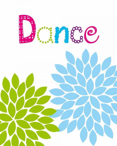 Dance Flower Black Ornate Wood Framed Art Print with Double Matting by Robinson, Tamara