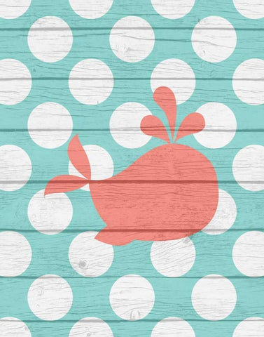 Nautical Whale Black Ornate Wood Framed Art Print with Double Matting by Robinson, Tamara