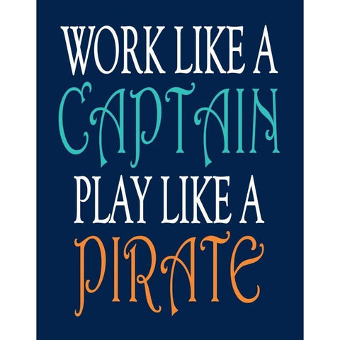 Pirate Quote II Gold Ornate Wood Framed Art Print with Double Matting by Robinson, Tamara