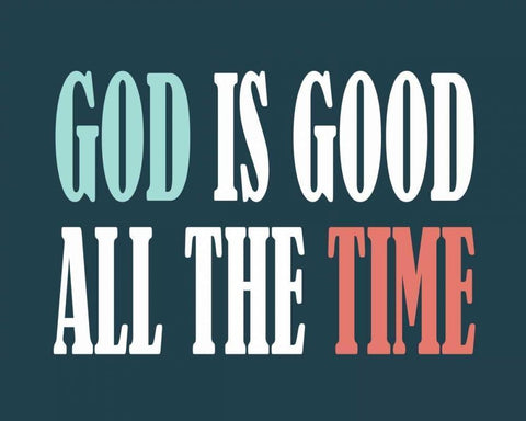 God is Good I Black Ornate Wood Framed Art Print with Double Matting by Robinson, Tamara