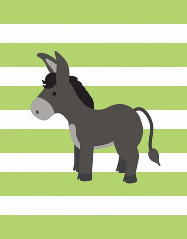 Donkey Stripe Black Ornate Wood Framed Art Print with Double Matting by Robinson, Tamara