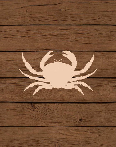 Nautical Wood Crab Black Ornate Wood Framed Art Print with Double Matting by Robinson, Tamara
