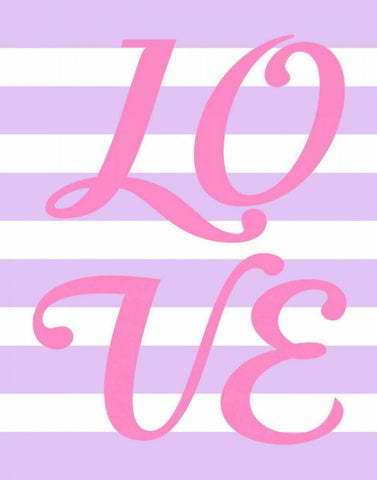 Princess Love Stripe Black Ornate Wood Framed Art Print with Double Matting by Robinson, Tamara