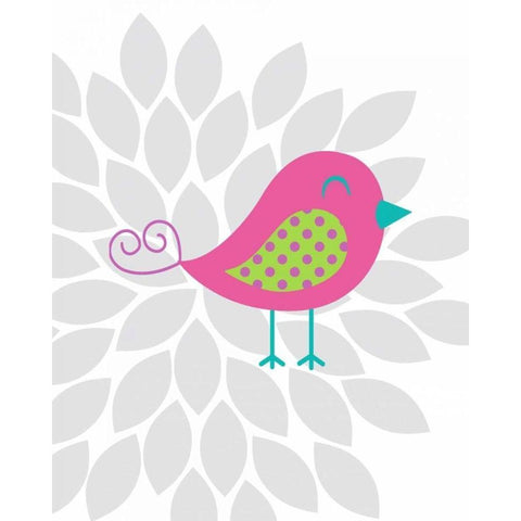 Bird Flower I Gold Ornate Wood Framed Art Print with Double Matting by Robinson, Tamara