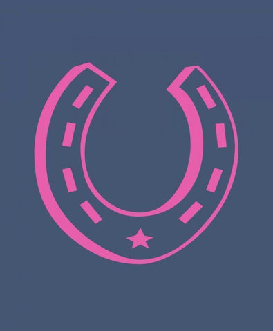 Cowgirl Horseshoe Black Ornate Wood Framed Art Print with Double Matting by Robinson, Tamara