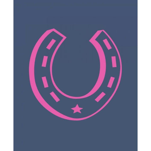 Cowgirl Horseshoe Black Modern Wood Framed Art Print by Robinson, Tamara