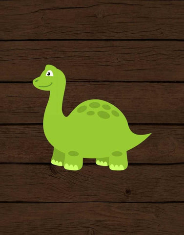 Dinosaur Wood I Black Ornate Wood Framed Art Print with Double Matting by Robinson, Tamara