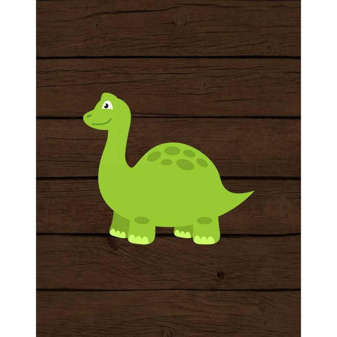 Dinosaur Wood I Black Modern Wood Framed Art Print by Robinson, Tamara