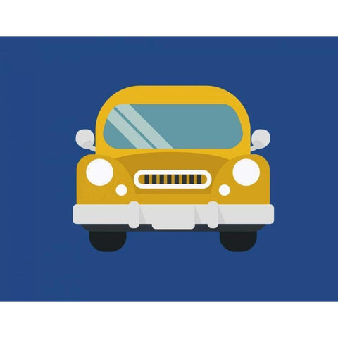 Car I Black Modern Wood Framed Art Print with Double Matting by Robinson, Tamara