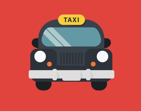 Car III White Modern Wood Framed Art Print with Double Matting by Robinson, Tamara