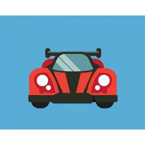 Car IV Black Modern Wood Framed Art Print with Double Matting by Robinson, Tamara