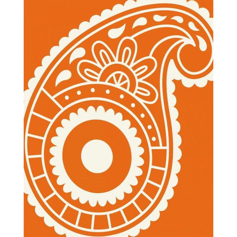 Paisley Feather I Black Modern Wood Framed Art Print by Robinson, Tamara