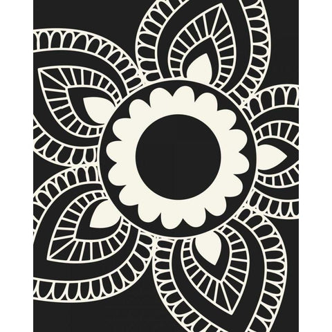 Paisley Feather III Gold Ornate Wood Framed Art Print with Double Matting by Robinson, Tamara