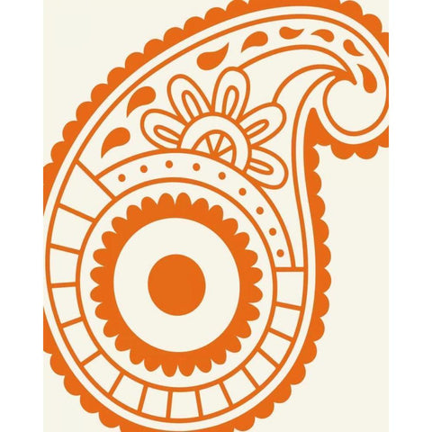 Paisley Feather VI White Modern Wood Framed Art Print by Robinson, Tamara