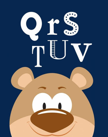 QRSTUV Animals Black Ornate Wood Framed Art Print with Double Matting by Robinson, Tamara