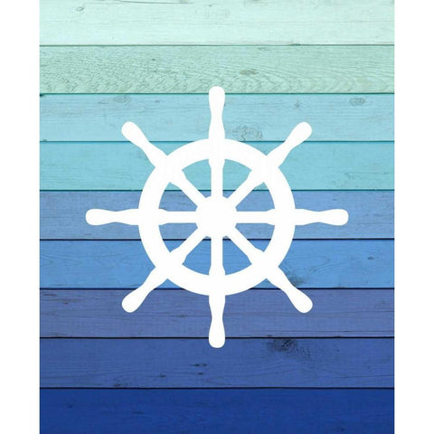 Wheel Ombre Wood Black Modern Wood Framed Art Print by Robinson, Tamara