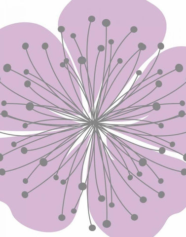 Girl Flower Burst I Black Ornate Wood Framed Art Print with Double Matting by Robinson, Tamara