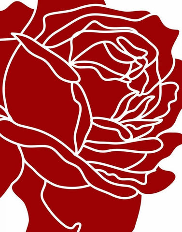 Zoom Flower I Black Ornate Wood Framed Art Print with Double Matting by Robinson, Tamara