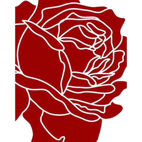 Zoom Flower I Black Modern Wood Framed Art Print by Robinson, Tamara