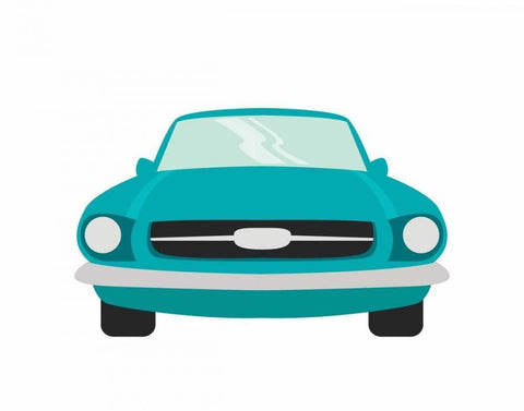 Car I Black Ornate Wood Framed Art Print with Double Matting by Robinson, Tamara