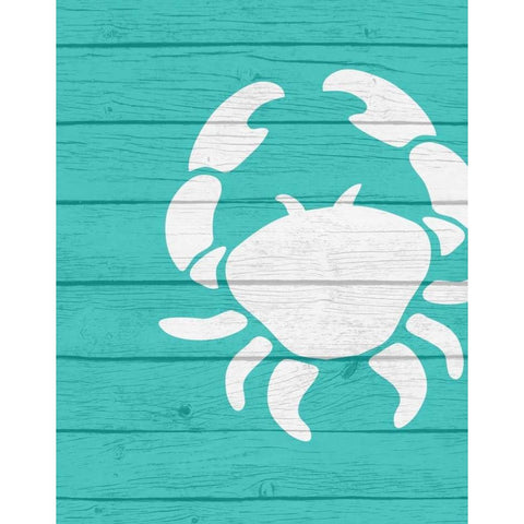 Crab Gold Ornate Wood Framed Art Print with Double Matting by Robinson, Tamara