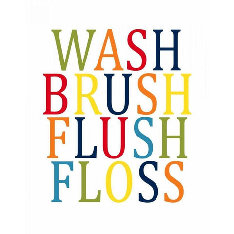 Wash Brush Flush II White Modern Wood Framed Art Print by Robinson, Tamara