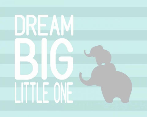 Dream Big Little One Black Ornate Wood Framed Art Print with Double Matting by Robinson, Tamara