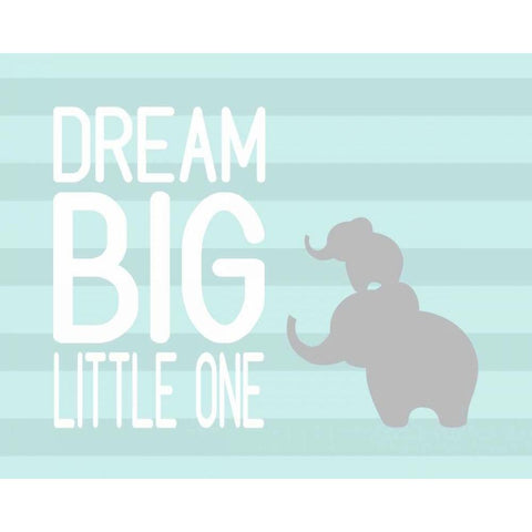 Dream Big Little One Gold Ornate Wood Framed Art Print with Double Matting by Robinson, Tamara