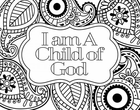 Child of God II Black Ornate Wood Framed Art Print with Double Matting by Robinson, Tamara