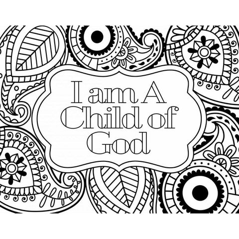 Child of God II White Modern Wood Framed Art Print by Robinson, Tamara