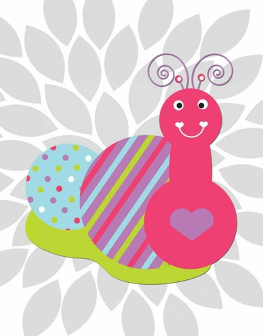 Lovebug Flower VI Black Ornate Wood Framed Art Print with Double Matting by Robinson, Tamara