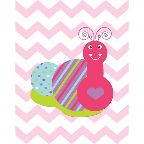 Chevron Lovebug IV Gold Ornate Wood Framed Art Print with Double Matting by Robinson, Tamara