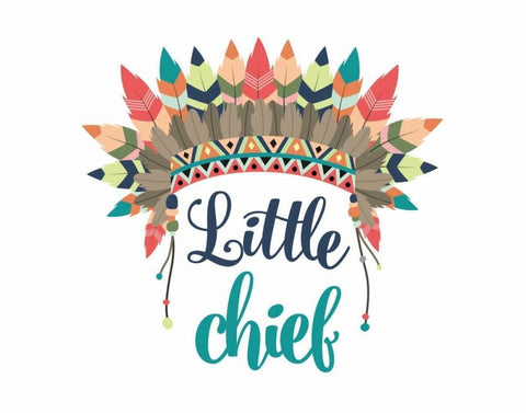 Little Chief Black Ornate Wood Framed Art Print with Double Matting by Robinson, Tamara