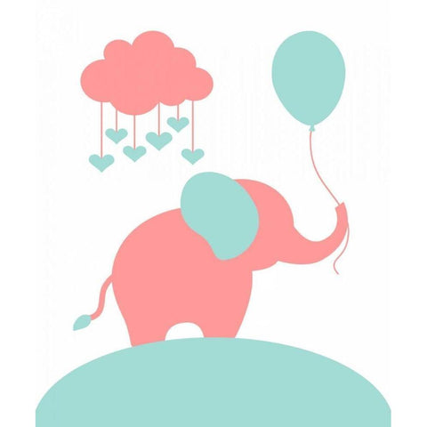 Elephant Black Modern Wood Framed Art Print by Robinson, Tamara