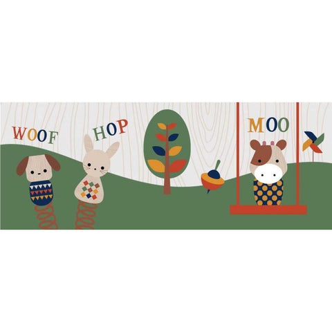 Toy Box Playground I Black Modern Wood Framed Art Print with Double Matting by Robinson, Tamara