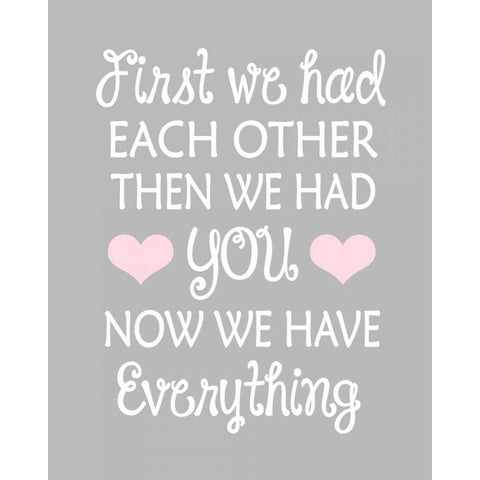 First We Had White Modern Wood Framed Art Print by Robinson, Tamara