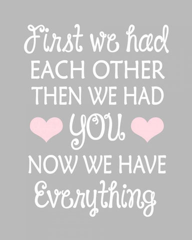 First We Had Black Ornate Wood Framed Art Print with Double Matting by Robinson, Tamara