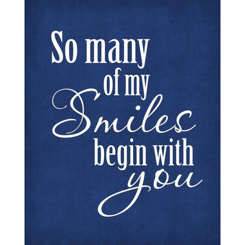 So Many Smiles Black Modern Wood Framed Art Print with Double Matting by Robinson, Tamara