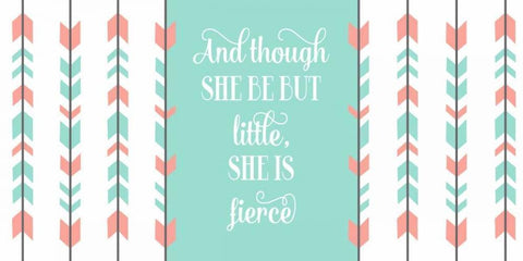 Fierce Tribal Arrow White Modern Wood Framed Art Print with Double Matting by Robinson, Tamara