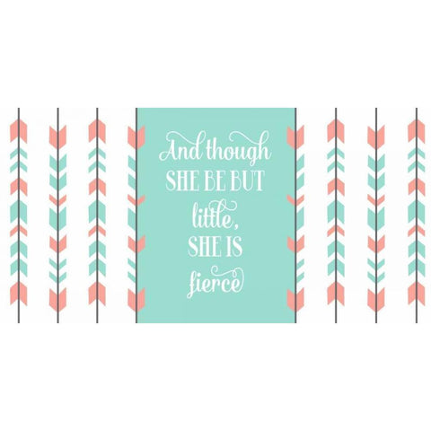 Fierce Tribal Arrow Black Modern Wood Framed Art Print with Double Matting by Robinson, Tamara