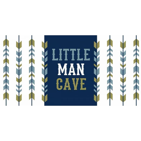 Little Man Cave Arrows White Modern Wood Framed Art Print by Robinson, Tamara