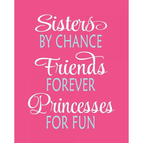 Sisters Quote Black Modern Wood Framed Art Print with Double Matting by Robinson, Tamara