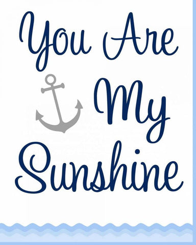 Nautical Sunshine White Modern Wood Framed Art Print with Double Matting by Robinson, Tamara