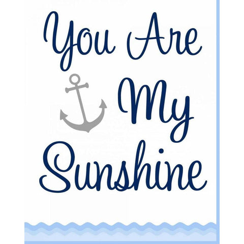 Nautical Sunshine Black Modern Wood Framed Art Print by Robinson, Tamara