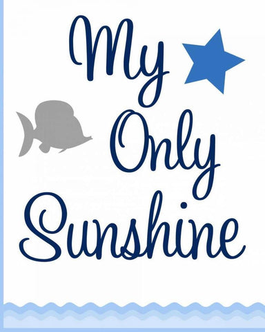 Nautical Sunshine II White Modern Wood Framed Art Print with Double Matting by Robinson, Tamara