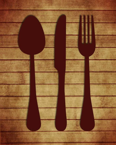 Kitchen Utensils II White Modern Wood Framed Art Print with Double Matting by Robinson, Tamara