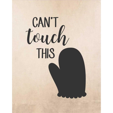 Cant Touch This Black Modern Wood Framed Art Print by Robinson, Tamara