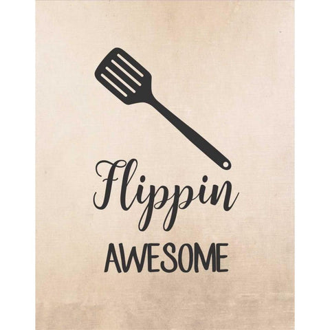 Flippin Awesome Gold Ornate Wood Framed Art Print with Double Matting by Robinson, Tamara