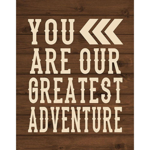 You Are Our Greatest Adventure Gold Ornate Wood Framed Art Print with Double Matting by Robinson, Tamara